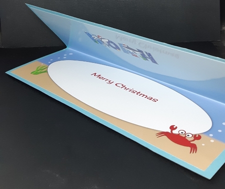 Christmas Sharks NOAH large dl insert by Diane  Vermeer