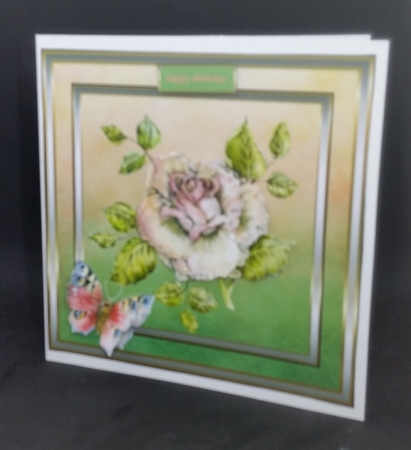 hand painted rose by Diane  Vermeer