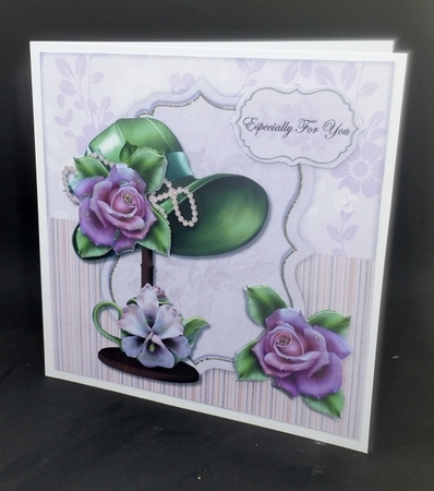 Elegant  Hat & Roses by Diane  Vermeer