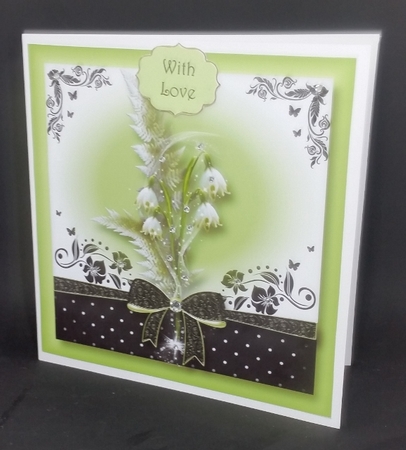 The Gift Of Snowdrops 8x8 by Diane  Vermeer