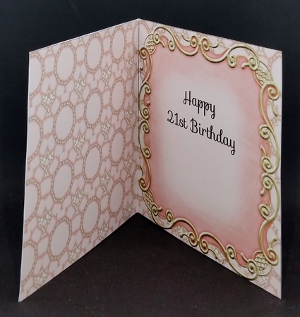 21 Birthday Coral Insert by Diane  Vermeer