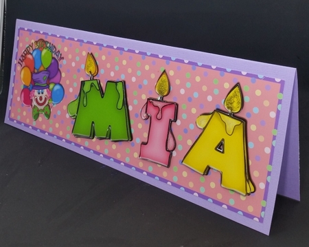 Name Card - MIA - Large DL Card by Diane  Vermeer
