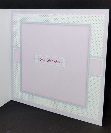 Lilac Polka Incert with Greeting tags  by Diane  Vermeer