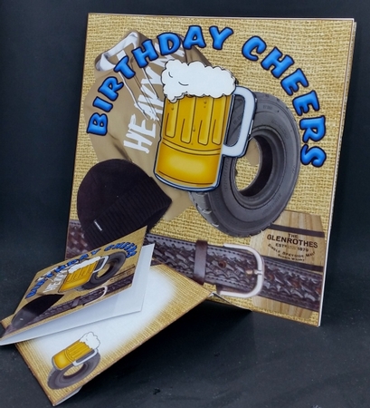 8x8 birthday cheers its a man thing mini kit by Diane  Vermeer