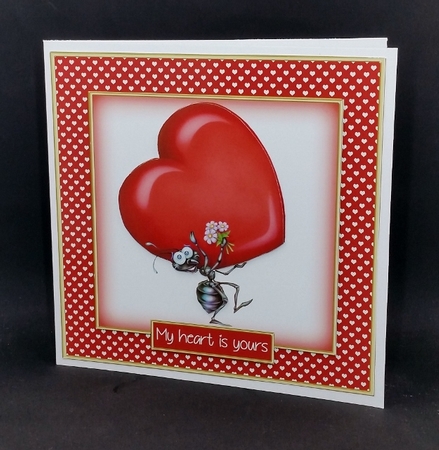 My Heart is Yours Topper/Cardfront by Diane  Vermeer