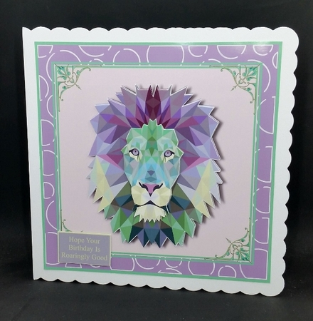 Lions Head Multicolour by Diane  Vermeer