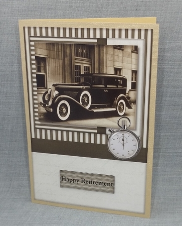 Male card Vintage Car by Diane  Vermeer