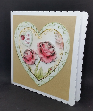True Love - Heart Of Roses by Diane  Vermeer
