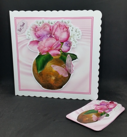 vase of roses mini kit by Diane  Vermeer