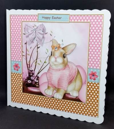 Happy Easter Bunny Girl by Diane  Vermeer