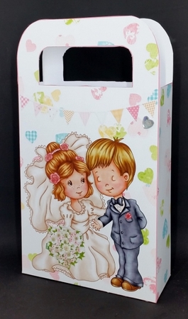 Sweet wedding couple gift bag by Diane  Vermeer