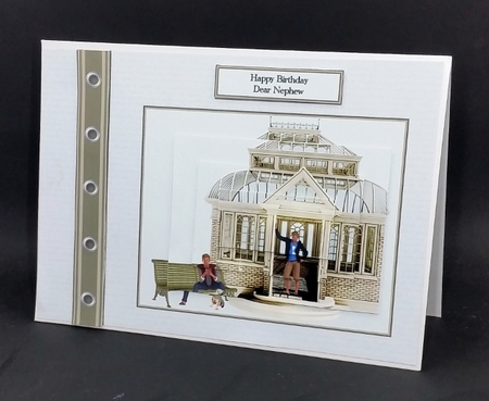 A5 birthday card front for male relatives. by Diane  Vermeer