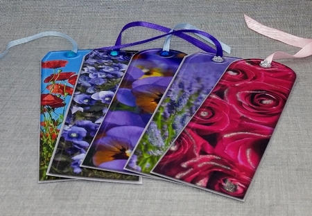 JJ FLORAL BOOKMARKS 3 by Diane  Vermeer