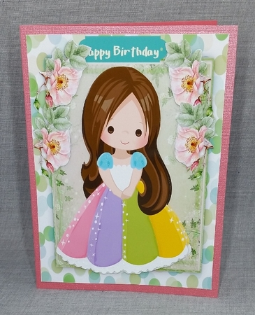 Beautiful Brown Haired Rainbow Princess by Diane  Vermeer