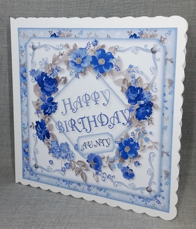 Floral Wreath Happy Birthday by Diane  Vermeer