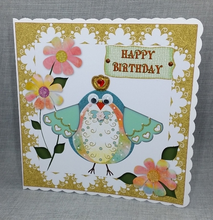 Totolik Citik Cute Little Bird 7x7 Topper 1 by Diane  Vermeer