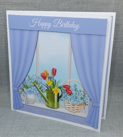 FLOWERS IN THE WINDOW by Diane  Vermeer