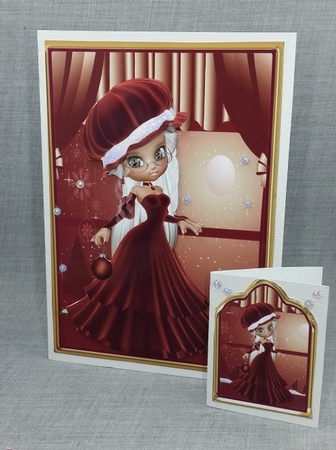 Red Santa Lady by Diane  Vermeer