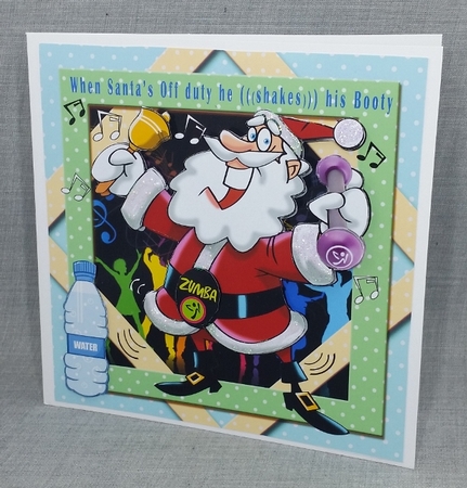 Santa loves to Zumba by Diane  Vermeer