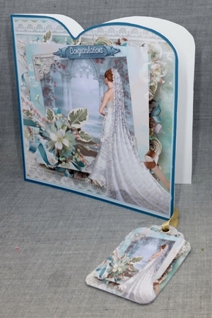 8x8 dreamy blue bride by Diane  Vermeer