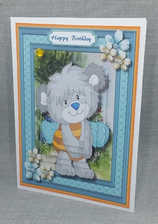 Cute Little Honey Bear ( Pyramid) by Diane  Vermeer