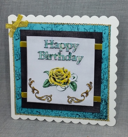 Birthday - Yellow Rose by Diane  Vermeer