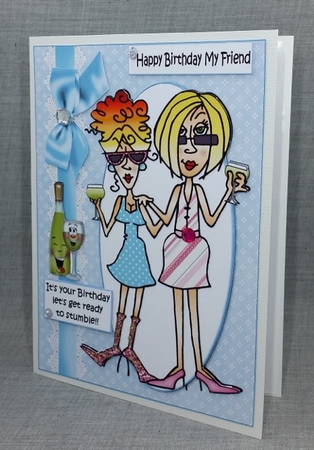 Rita and J.J. get ready to stumble quick card by Diane  Vermeer