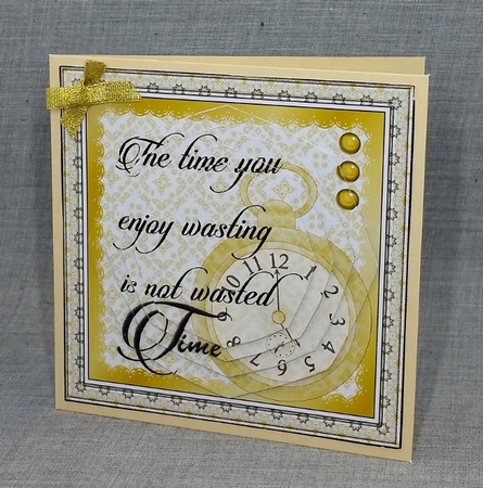 Luxury of Time Stacker - Gold - ENJOY WASTING TIME by Diane  Vermeer