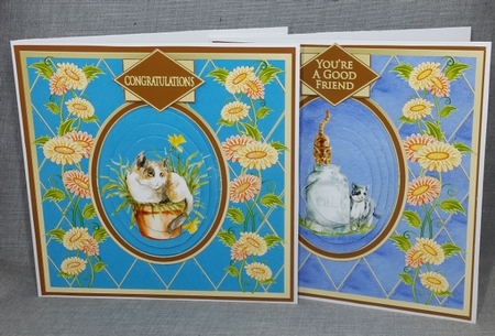 Mischievious Cats 6x6 Pyramid Card Fronts Bumper Kit by Diane  Vermeer