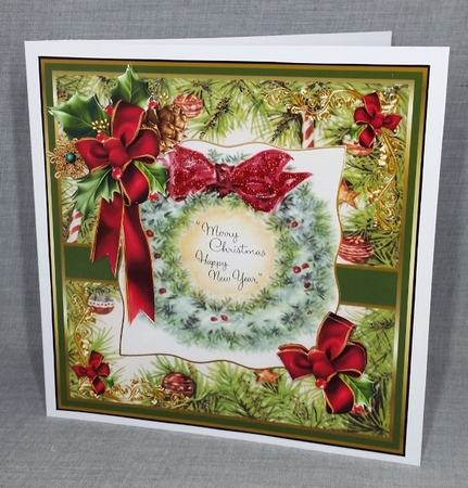 Holly wreath blessings by Diane  Vermeer
