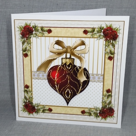 Christmas Baubles Topper 1 by Diane  Vermeer