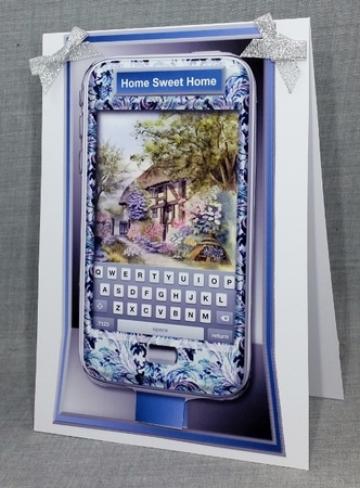 Smartphone in holder new home  by Diane  Vermeer