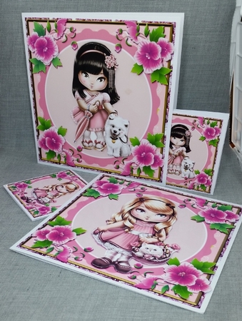 Pretty Doll Birthday Bumper Kit 1 by Diane  Vermeer