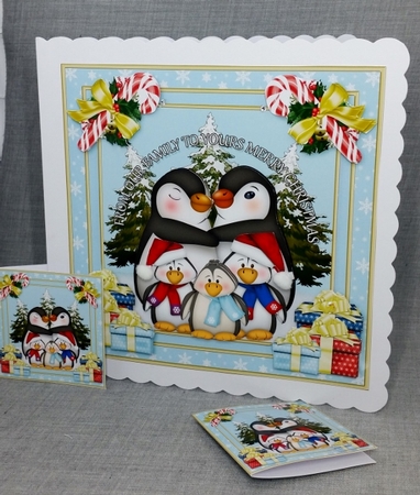 Penguin Family Christmas Mini Kit by Diane  Vermeer