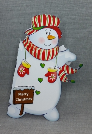 Jolly Snowmen Shaped Card by Diane  Vermeer