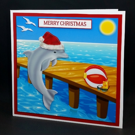 CHRISTMAS DOLPHIN  by Diane  Vermeer
