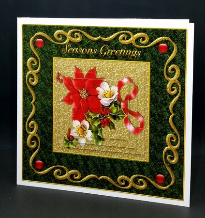 Poinsettia and Christmas Roses by Diane  Vermeer