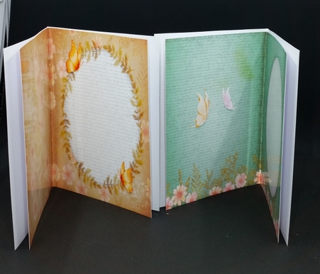 Glittery Florals A6 CutnFold Inserts by Diane  Vermeer