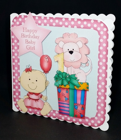 Happy Birthday Baby Girl by Diane  Vermeer