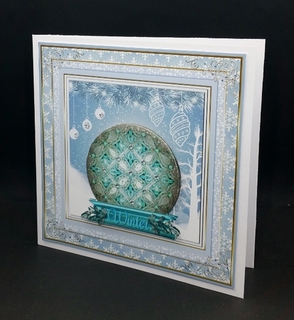 Christmas Winter Snow Globe Quick Card by Diane  Vermeer