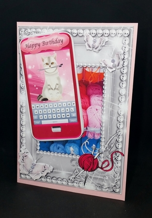 Knitting Phone by Diane  Vermeer