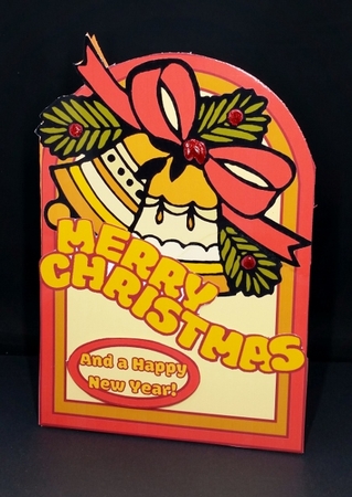 Christmas Bells Orange & Gold by Diane  Vermeer