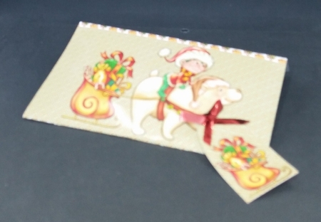  JJ CHRISTMAS ELF AND FRIEND MONEY WALLET by Diane  Vermeer