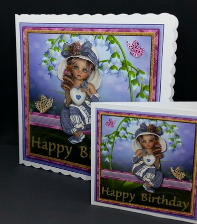 Mini Kit-Little Cutie #8- Happy  Birthday by Diane  Vermeer