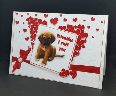 Valentine puppy wishes by Diane  Vermeer