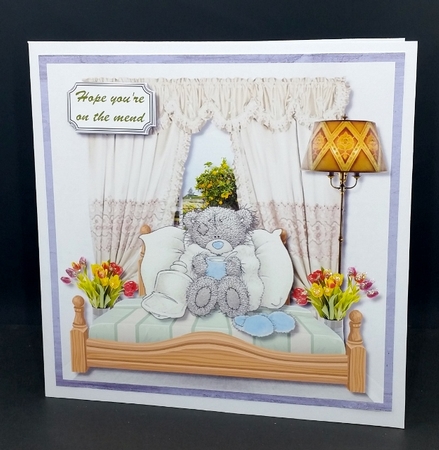 Tatty teddy get well soon by Diane  Vermeer