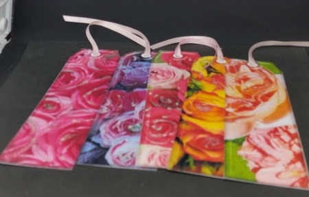 JJ ASSORTED BOOKMARKS ROSES 1 by Diane  Vermeer