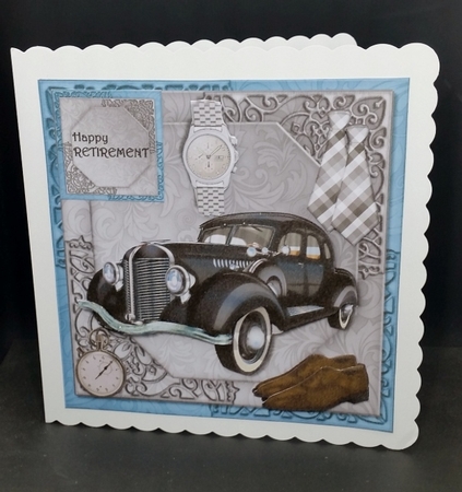 Male card octagon Classic car Mini kit by Diane  Vermeer