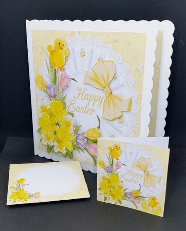 8x8 Easter flowers and chicks mini kit by Diane  Vermeer
