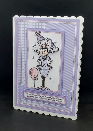 Stella - Im not making any age related jokes - Purple/Pink by Diane  Vermeer